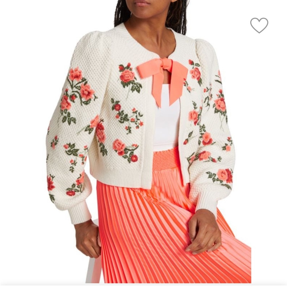 Kitty Floral Embroidered Cardigan